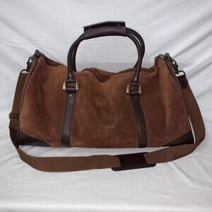 Vintage 2003 Marlboro Guts Grit Gear Suede Leather Dufflebag